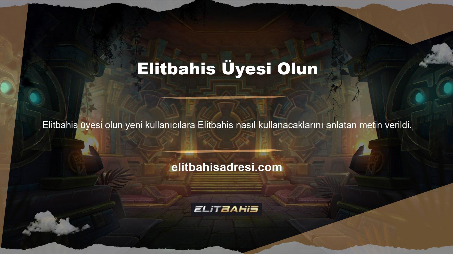 Elitbahis bahisleri sırasında dikkate alınacak önemli konular İngilizce ve Türkçe çevirilere ve koşullara ve koşullara dahil edilmiştir